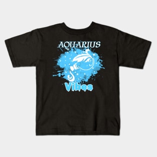 Aquarius vibes Kids T-Shirt